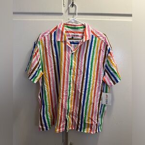 Brand New Pride Rainbow Button Down Shirt